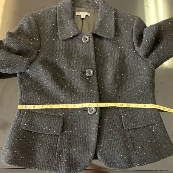 Ann Taylor black/cream speckled Blazer - Picture 10 of 13